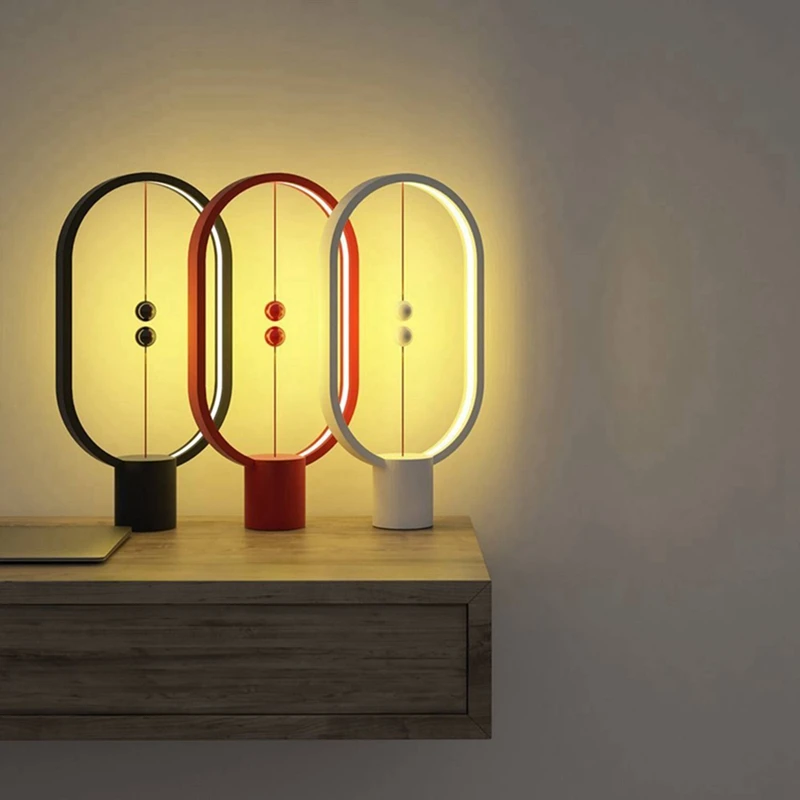 balance lamp- Ellipse magnetic switch USB powered LED lamp,Warm Eye-Care LED Lamp, Night Lamp, Table Lamp, Decoration for Bedro