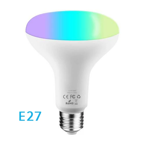 E27 10 Вт умный WiFi светодиодный светильник RGB диммер Интеллектуальный светильник E27/E26/B22 Автоматизация работы с Умной жизнью Tuya для Alexa Google Home - Цвет: E27