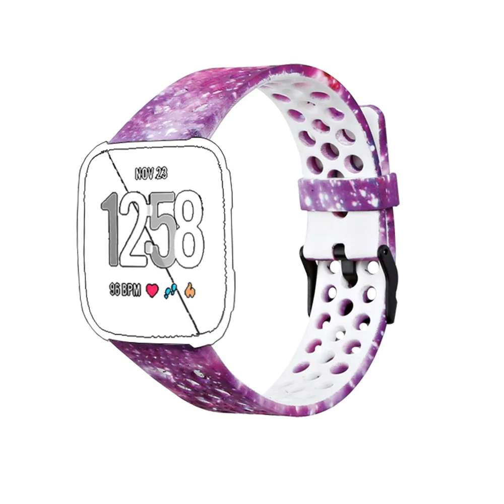 Tschick ремешки для Fitbit Versa для мужчин и женщин, дышащие сменные мужские аксессуары с Т-образным ремешком, браслеты для Fitbit Versa Watch/Versa Lite - Цвет: Pattern 6