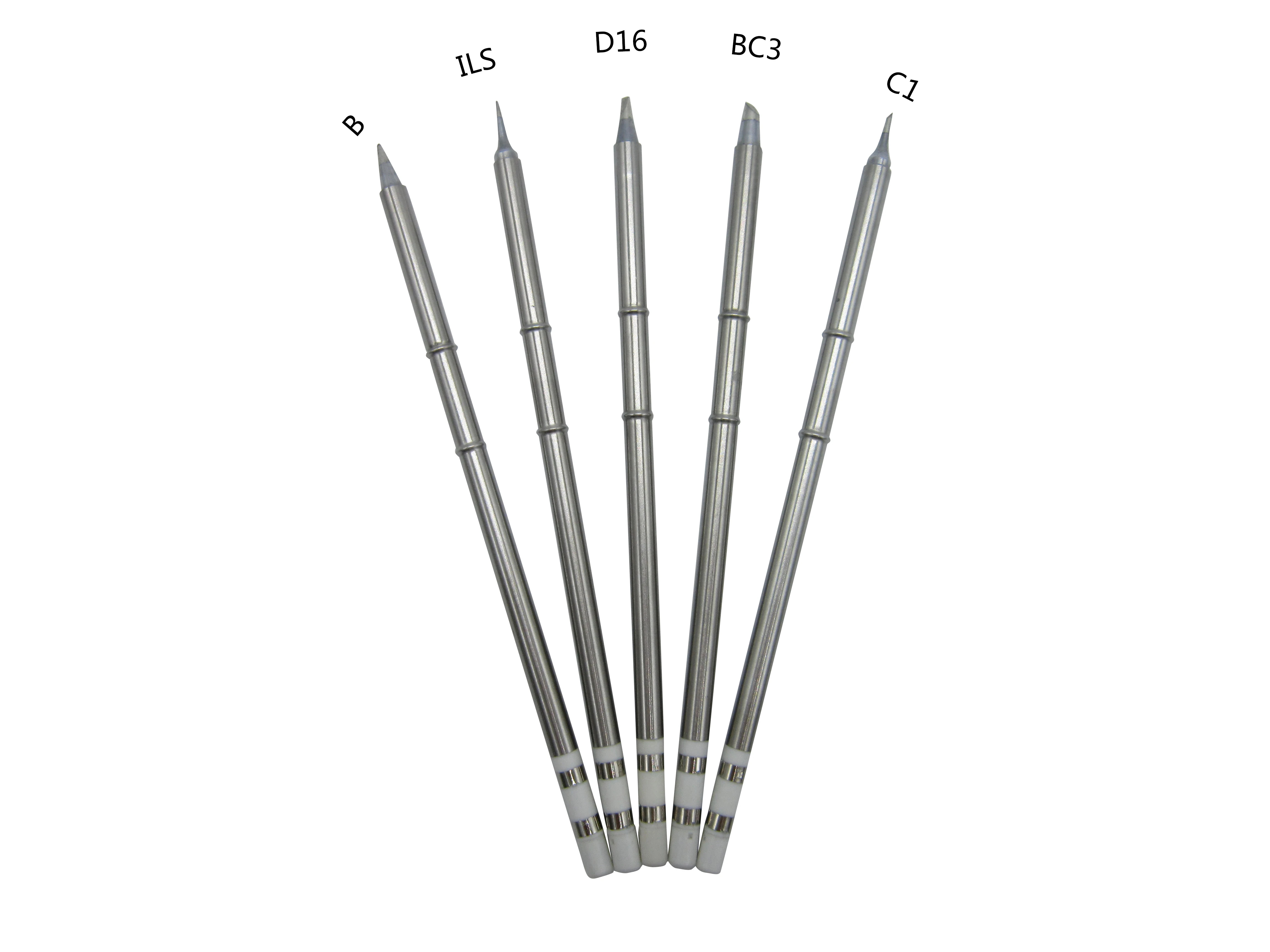 

5 Pieces T12 Series Replacement Soldering Tips Fit Hakko FX-951 FX-950 FX-952 FX-9501 FM-2028 FM2027 Iron Handle Pencil Bit