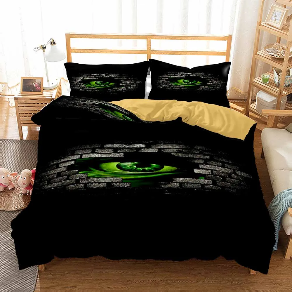 

2/3 Pieces Bedding Set Super Hero Icon Soft Duvet Cover Colorful Animation Bed Cover Set Kids Bed Quilt Cover 3D Print Bed Linen