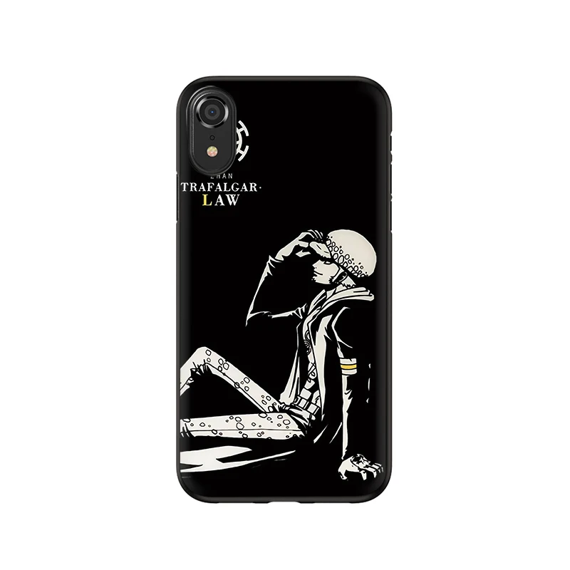 EWAU one piece Trafalgar Law логотип мягкий силиконовый чехол для телефона чехол для iPhone 5 5S SE 6 6s 7 8 Plus X XR XS 11 Pro MAX - Цвет: B1