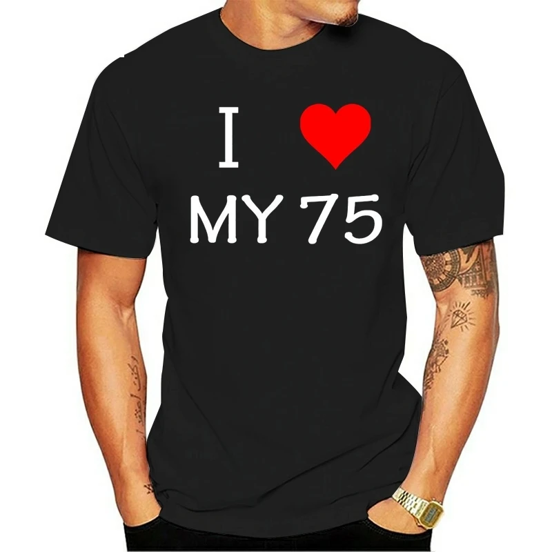 I Love Heart My 75 T Shirt S-XXL ROVER подарок для мужчин и женщин | Мужская одежда