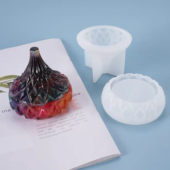 

Silicone Mold For Jewelry Storage Box Candy Cans Eggshell Shape Resin Silicone Mould Handmade Tool Resin Epoxy Resin Molds