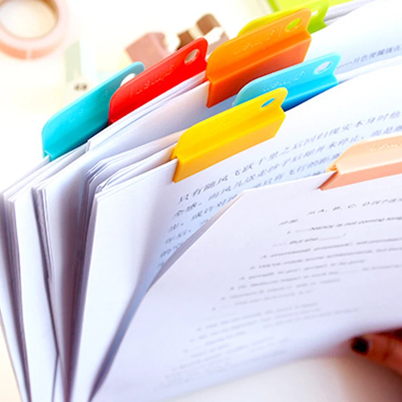6 шт. держатели для фото бумаги пластиковые конфетные цвета зажим файлов офисные