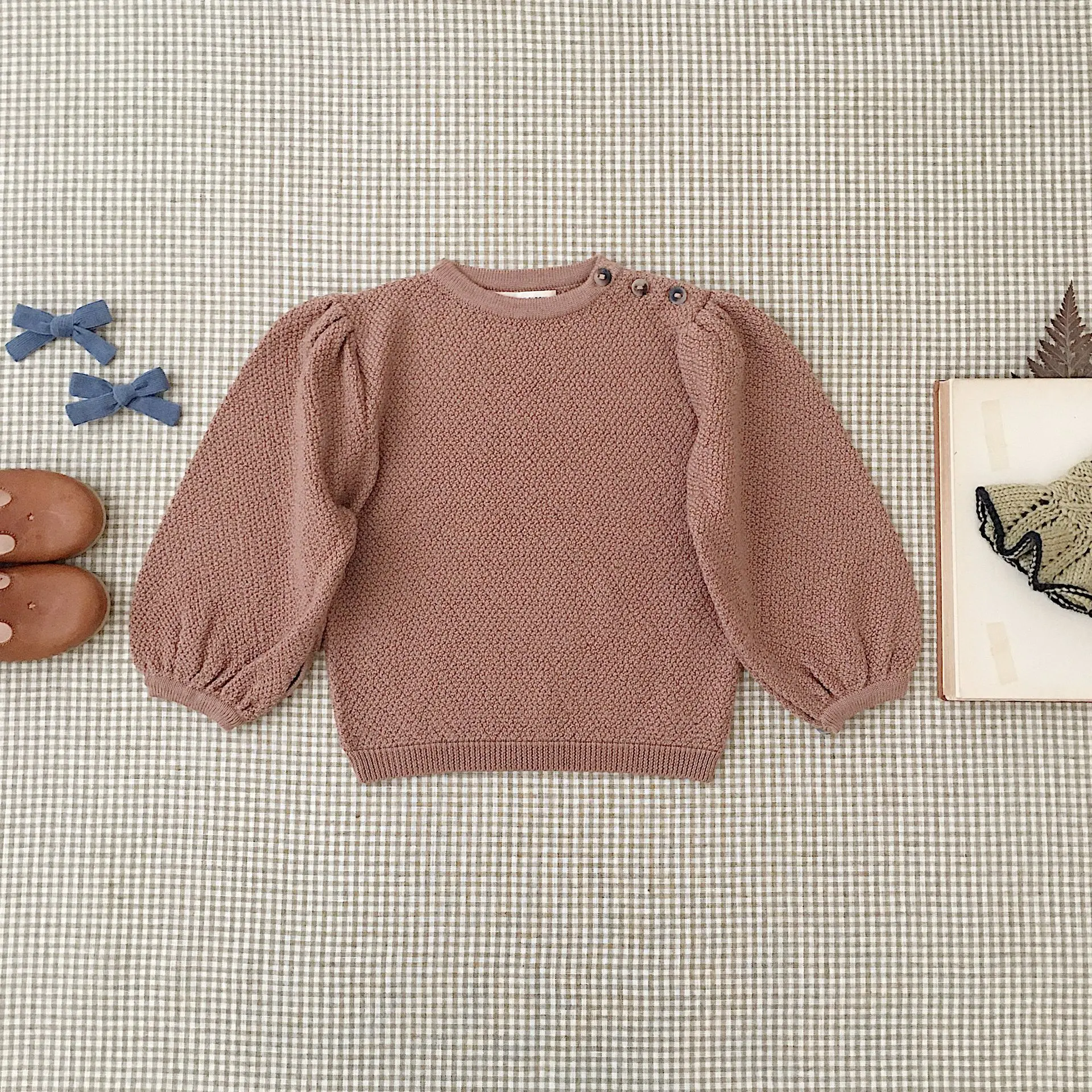 soor ploom□AGNES SWEATER□mineral□4y 積み重なれ 