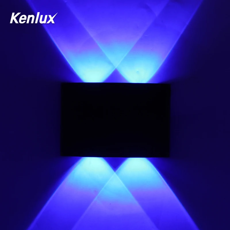 RGB светодиодный настенный светильник автоматически меняющий цвет двунаправленный, настенный открытый плафоны для ламп светодиодные фонари для вечерние лобби KTV Домашний Светильник