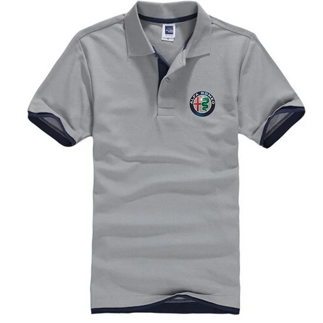 Новая мужская рубашка поло Alfa Romeo мужские майки с коротким рукавом брендовые рубашки поло пуловер летняя одежда мужские топы