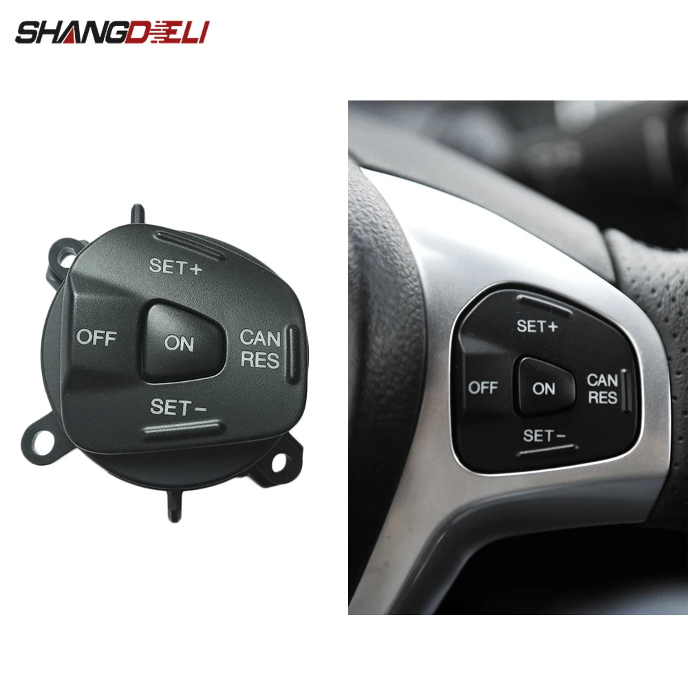 Blue LED Light Steering Wheel Cruise Control Switch Button Accessories