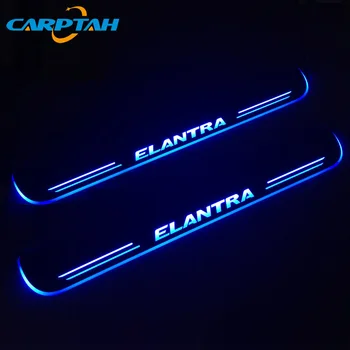 

CARPTAH Trim Pedal Car Exterior Parts LED Door Sill Scuff Plate Pathway Dynamic Streamer light For Hyundai Elantra 2007 - 2018