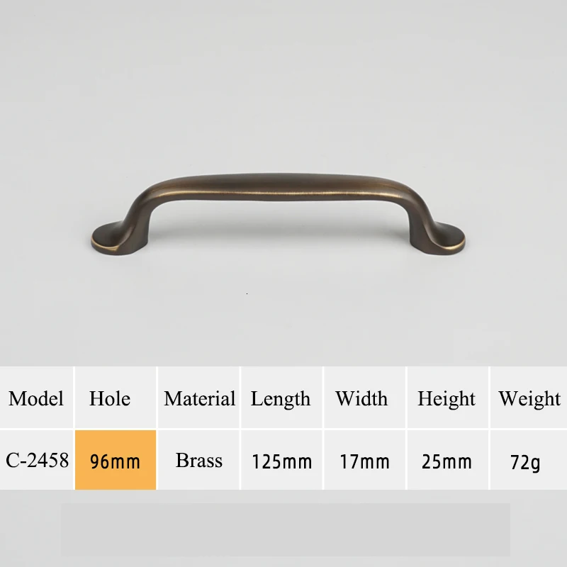 Various styles/coffee bronze/ Solid Brass Cabinet Knobs and Handles Drawer Furnitures Cupboard Wardrobe Knobs - Цвет: C-2458