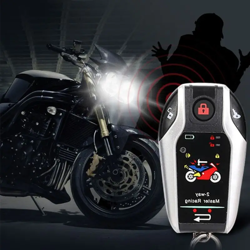 Two Way Motorcycle Alarm Motorbike 12V Anti-theft Security System Start Alarms