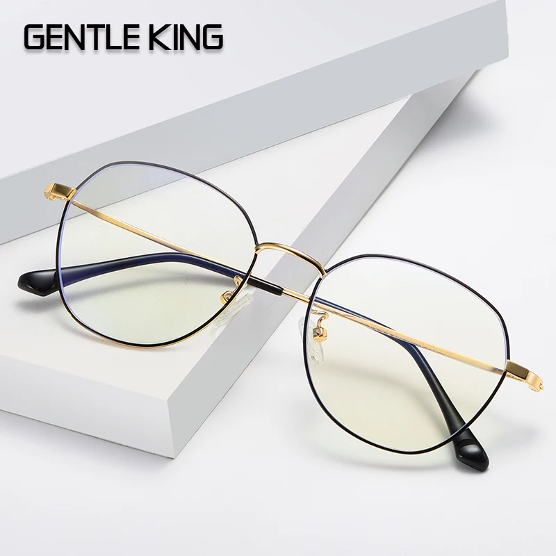 

GENTLE KING Anti Blue Light Computer Glasses Frame Men Women New Arrival Metal Frame Mirror Gaming Eyewear Lunette Lumiere Bleue