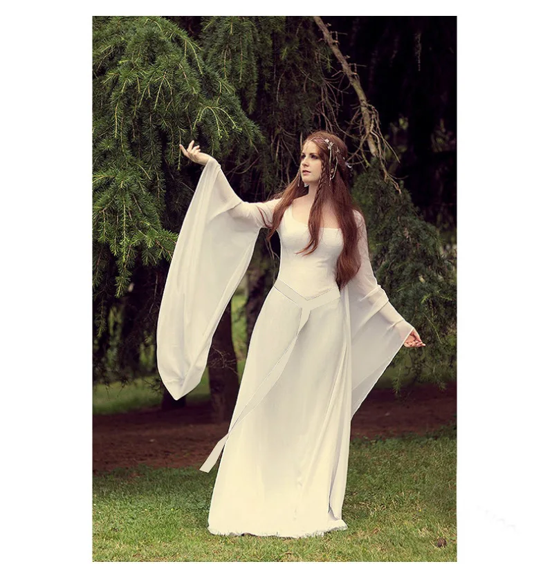 

2019 Europe And America Hot Sales Medieval Europe Long Sleeve Chiffon Bell Sleeve Princess Dress AliExpress Hot Selling