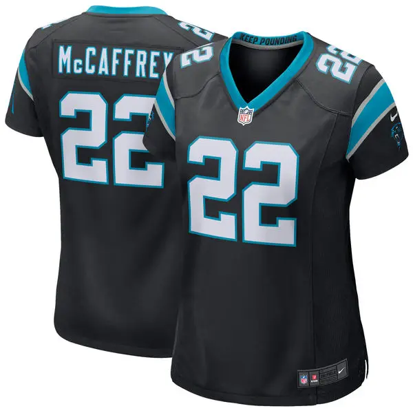Мужская Новинка, Высококачественная Джерси Carolina Christian McCaffrey Panthers - Цвет: Women