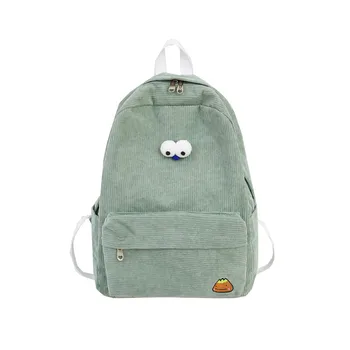 

LENLEI 2020 NEW College style stripe literary art fresh student bag Korean new casual EYES BACKPACK