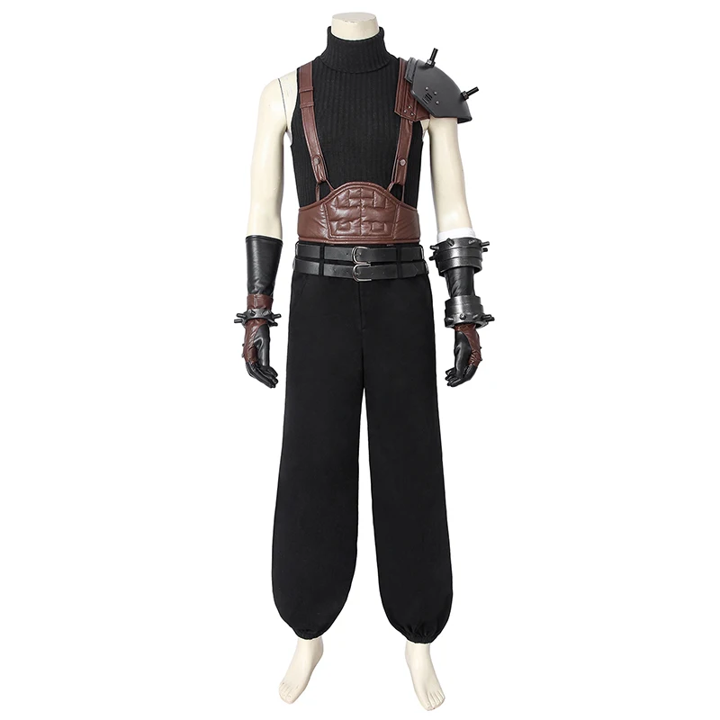 Costume Only Игра для PS4 Final Fantasy VII Remake костюм FFVII FF7 Cloud Strife косплей Униформа Хэллоуин Карнавал Взрослый мужской наряд на заказ - Цвет: Costume Only