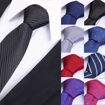 

Men Ties Fashion Cotton Tie Woven Silk Business Fashion Necktie Wedding Tie 9 Colors Neckties Sweet Gift for Husband