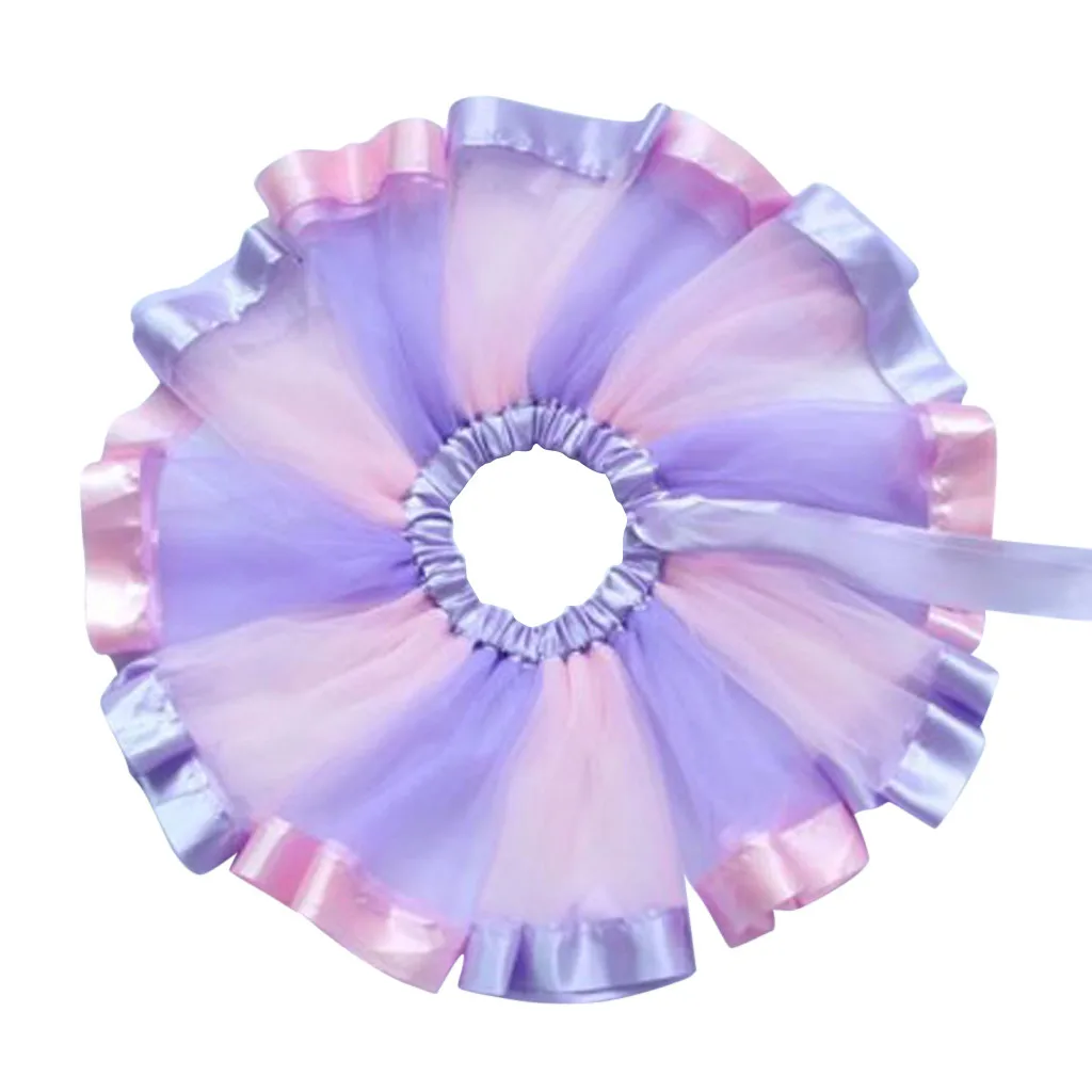 Purple Новинка; женские разноцветные сапоги для дождя с эластичной резинкой 3 многослойная короткая юбка женская пачка для взрослых; Танцы детские юбки с бантом красивое короткое платье Vestido Mujer - Цвет: Purple