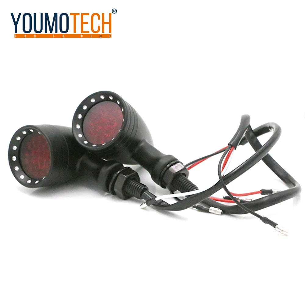 Universal Vintage calssic Motorcycle custom LED turn signal light Cornering lamp steering direction indicator | Автомобили и