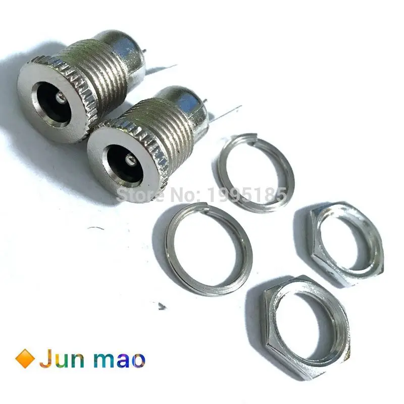 5 шт./лот DC099 5,5x2,1 мм 5,5x2,5 мм DC разъем питания гнездовой панельный разъем DC-099 5,5*2,1 5,5*2,5 мм открытое отверстие 11 м