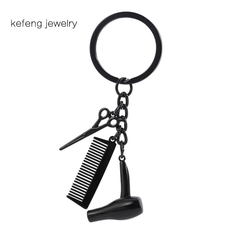 Оптовая продажа фена для волос брелок ключей украшение волос|keychain wholesale|scissor