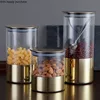 Household Glass Sealed Jars with Cover Transparent Kitchen Storage Tank Moisture-proof Food Storage Tank European Glass Jar 1