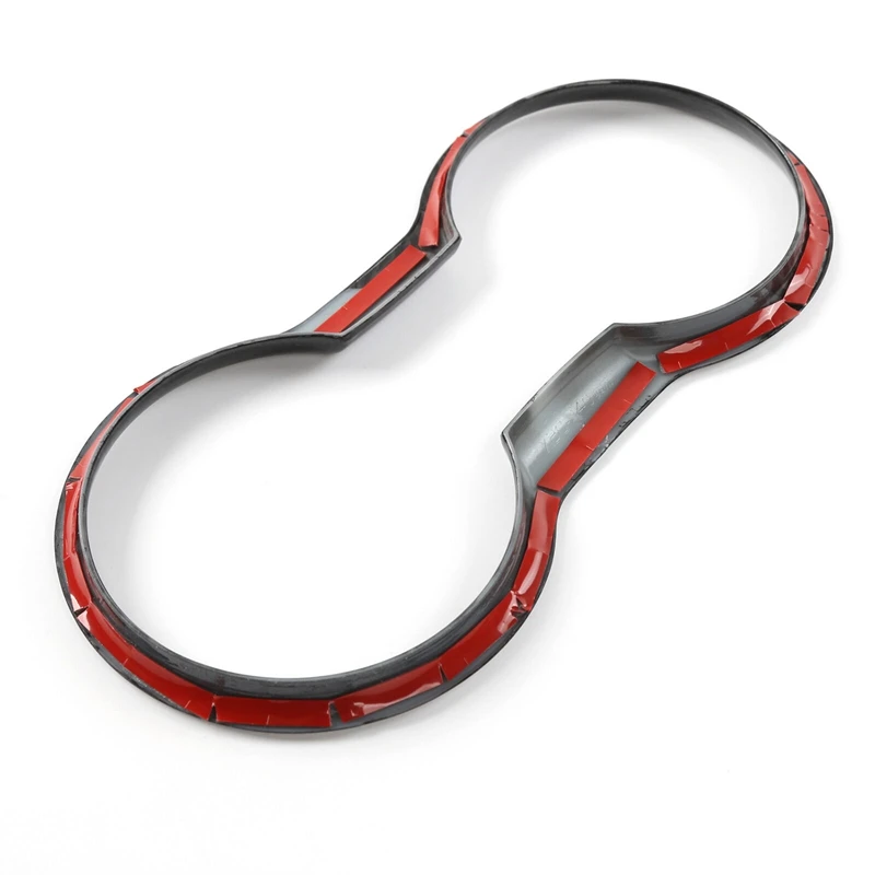 Cup Holder Cover Fit for Ford Mustang+ Carbon Fiber Interior Trim Molding