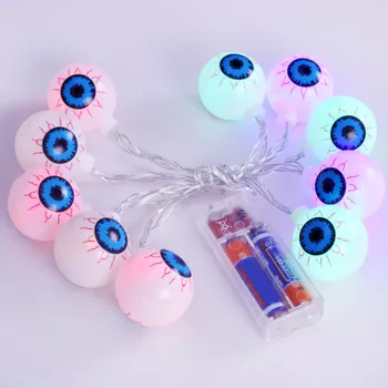 

Halloween Eyeball Light String Halloween Decoration Lights With 20 LED Solar Eye Light String