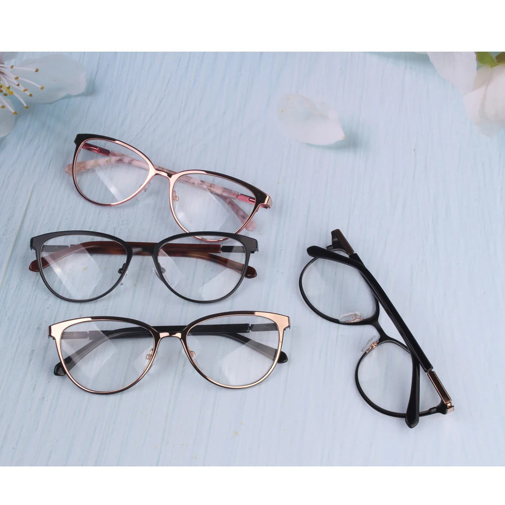 wholesale Promotion cheap glasses women Personality Tide cat eye lady students girls spectacles for prescription pink | Аксессуары для