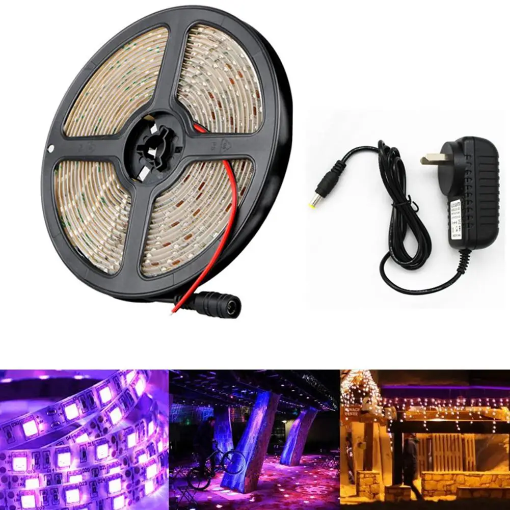 

HiMISS 5M 300LEDs Ultraviolet Strip Light for Sterilization Banknote Inspection Australian Regulation