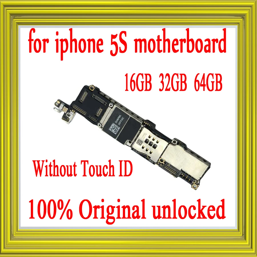 Высокое качество, для iphone 5S материнская плата, Бесплатный iCloud с/без Touch ID для iphone 5S материнская плата