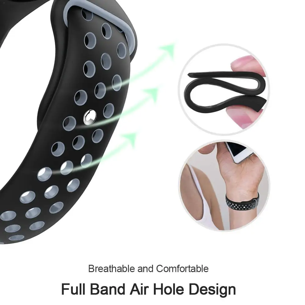  Silicone Two-Color Comfortable Wrist Band Replacement Strap For Huawei HONOR 4 Running/3E/AW70 Smar - 4000067471592