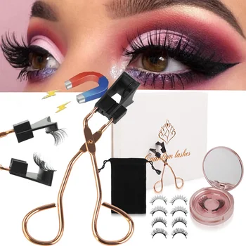 

5 pairs of magnetic eyelash curlers quickly apply makeup false eyelashes natural thick cross multi-layer false eyelashes set