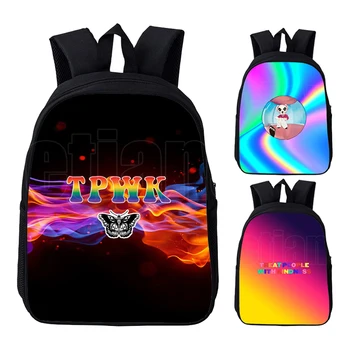 

3D Print Mochila Treat People with Kindness Backpack Schoolbag Harry Styles Sac A Dos Fine Line Women BagPack Girl Lunch Bookbag