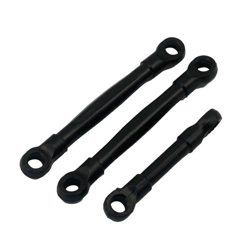 3Pcs 1/16 RC Car Linkages Rod For 9130/9136/9137 RC Model Spare Parts Black