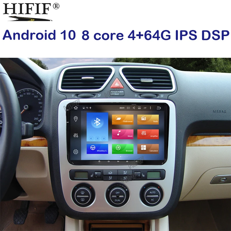 9 &quotAndroid 10 Автомобильный GPS навигатор для VW GOLF 5 6 Polo Passat b5 Jetta Tiguan Touran Skoda seat canbus руль