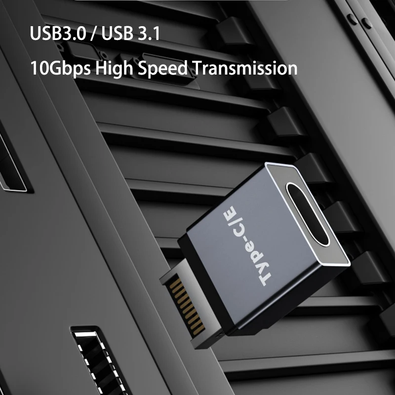 Usb 3.1 Cabeçalho do Painel Frontal tipo e para Cabo de Expansão Usb c Conector Adaptador para Computador Desktop Placa-mãe Plug - Imagem 2