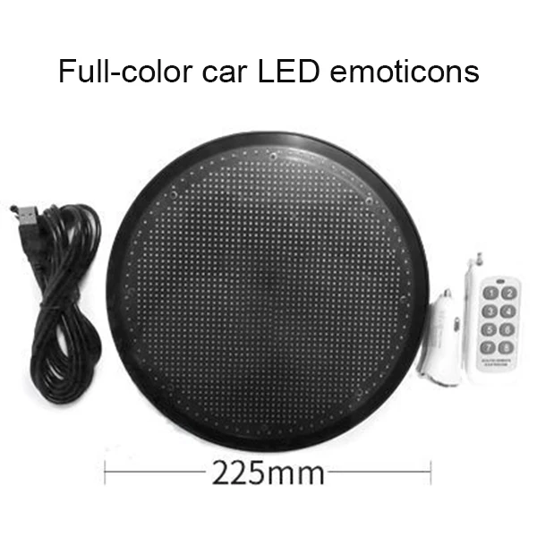 

New Controlled Emoji Car Display Glow LED Light Logo with Remote Control