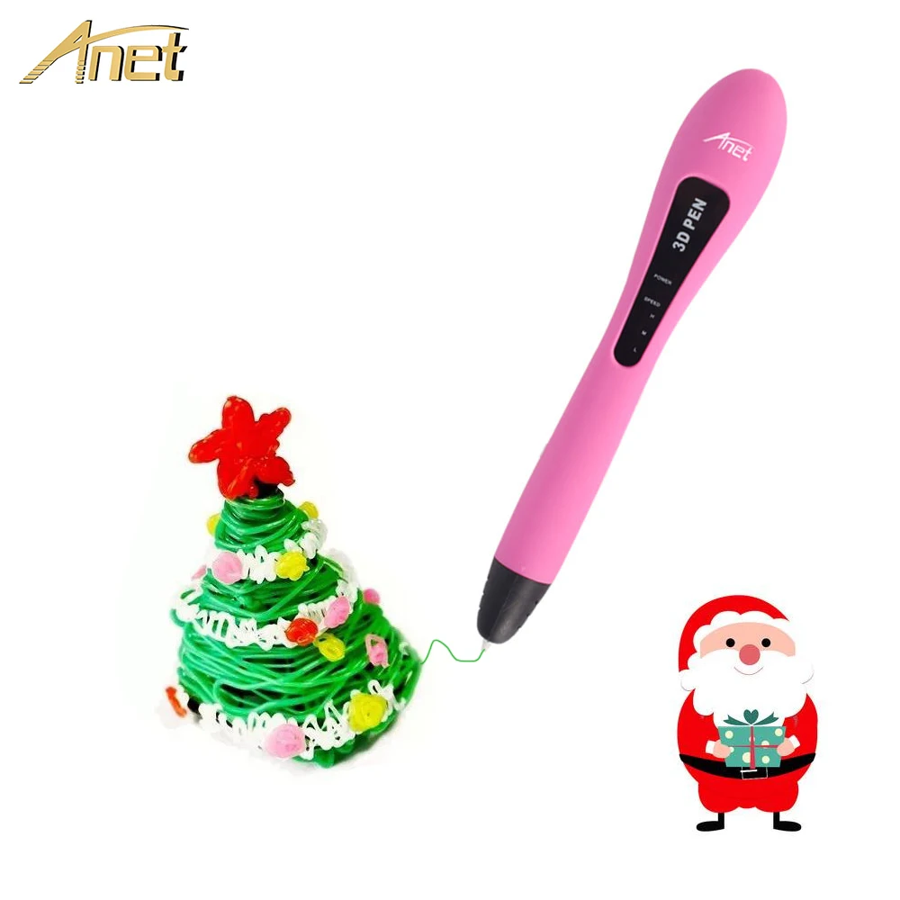 Anet 3d Ручка DIY 3D ручка для печати 5mx2 PCL филаментная пластиковая креативная игрушка подарок для детей дизайн рисунок Рождественский подарок