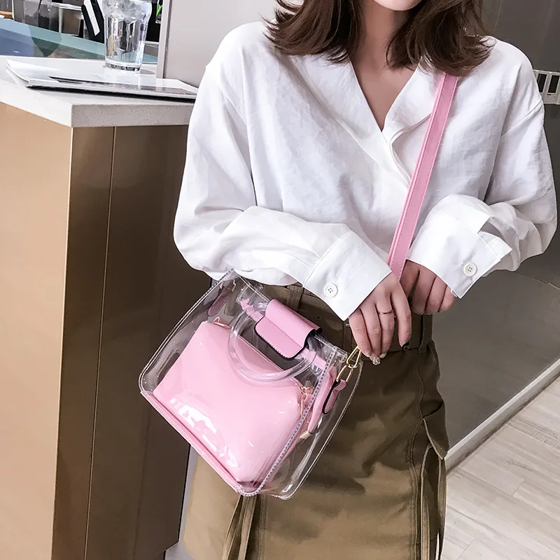 2019 Women's Luxury Transparent Shoulder Bag Trend Travel Hot Sale 