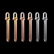 Модные ювелирные изделия из титана стали, большие u-образные серьги, розовое золото, серебро, золото, ювелирные изделия для женщин