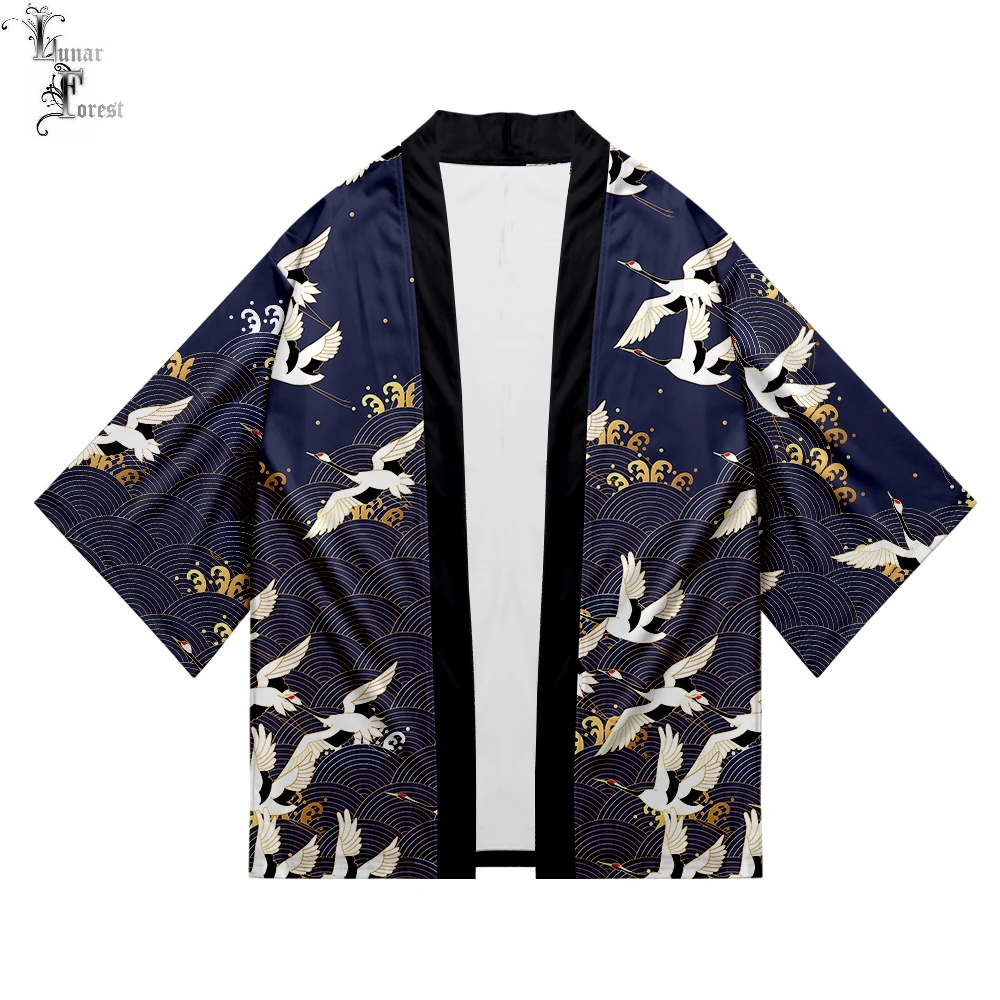 Крутое японское кимоно с 3D принтом хаори юката Косплей женщин/мужчин Мода Пляж Лето Повседневный короткий рукав