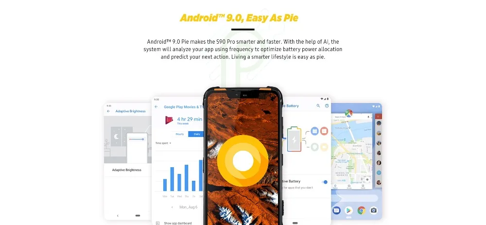 DOOGEE S90 Pro Android 9,0 смартфон Helio P70 Octa Core 6,18 FHD + IP68 Беспроводная зарядка 6 ГБ 128 ГБ 16MP 4G Dual SIM мобильный телефон