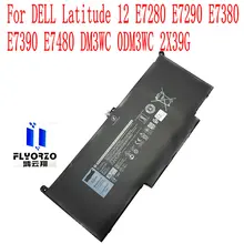 

100% Brand new 7.6V DELL 60WH/7500mAh F3YGT battery For DELL Latitude 12 E7280 E7290 E7380 E7390 E7480 DM3WC 0DM3WC 2X39G Laptop