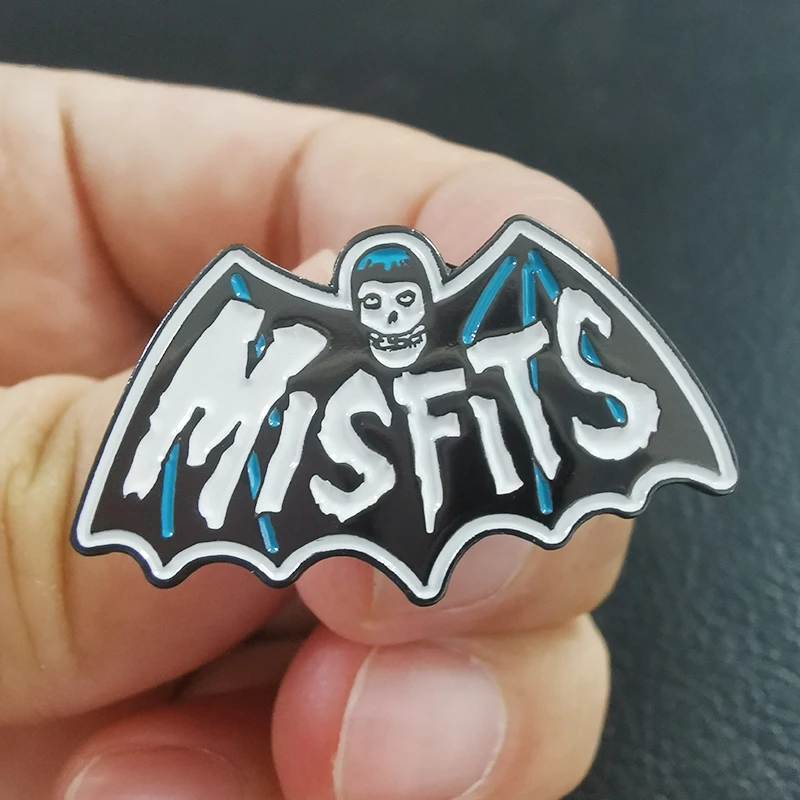 Misfits летучая мышь Fiend малиновый Призрак Хэллоуин искусственная сумка воротник