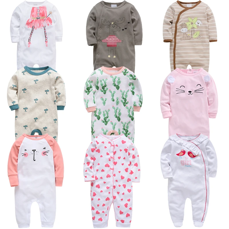 

Honeyzone Infant Baby Long Sleeves Overalls Bebe Gilrs Spring Romper Toddler Boys Printing Cotton Soft Clothing for 0-12 Month