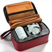 1 Набор керамический дорожный чайный набор кунг-фу домашний заказной A-pot-два чайных чашки Быстрая пассажирская чашка портативный китайский чайный сервиз