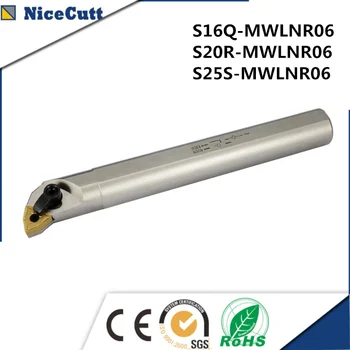 

S16Q-MWLNR06 S20R-MWLNR06 S25S-MWLNR06 Internal turning Holder Turning Tool WNMG0604 Inserts Nicecutt Freeshipping