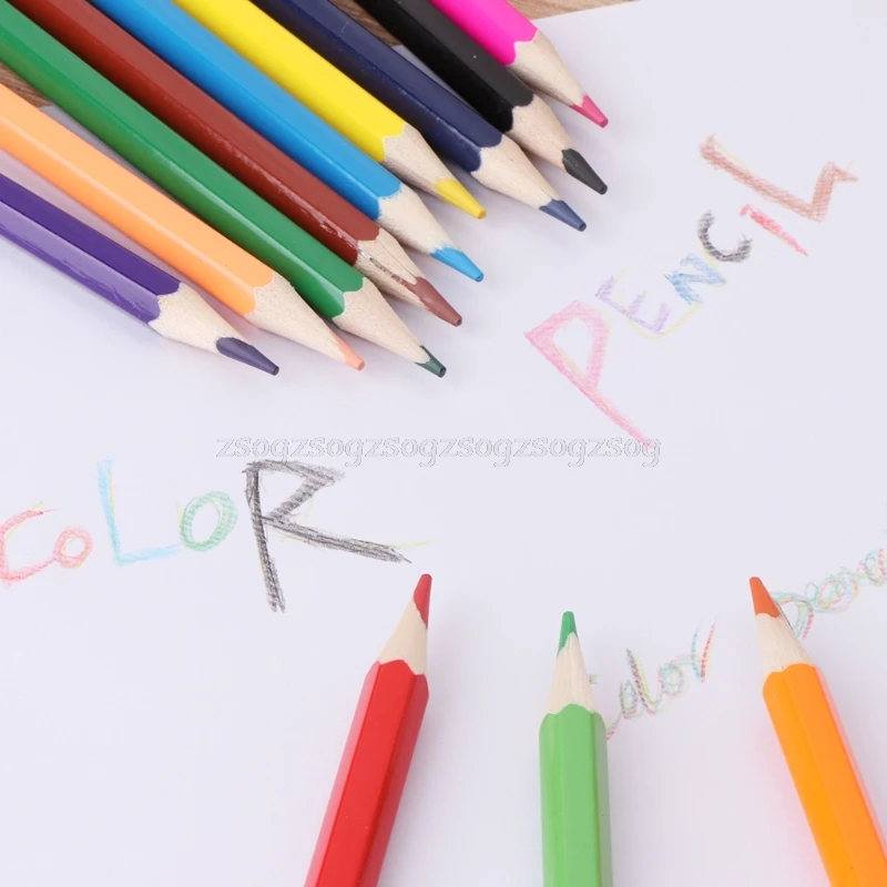 12 цветов Премиум акварельные цветные стержни для механических карандашей, бесплатные детские пастельные инструменты для рисования, мелки для детей Au13 19 Droship